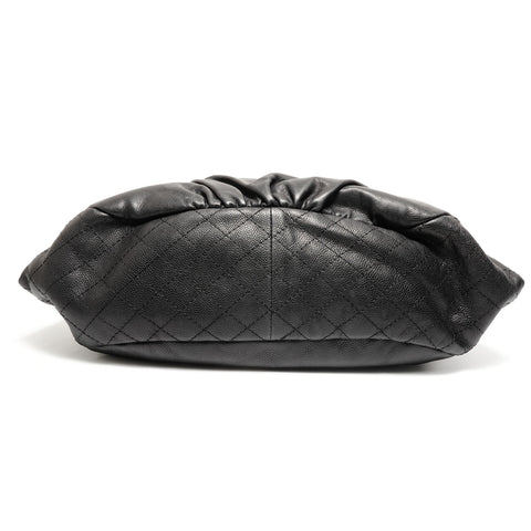 CHANEL Chain Large COCO Mark Canvas 12 Series 2008-2009 One Belt Shoulder Bag black WS26861