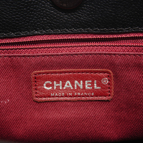 CHANEL Chain Large COCO Mark Canvas 12 Series 2008-2009 One Belt Shoulder Bag black WS26861