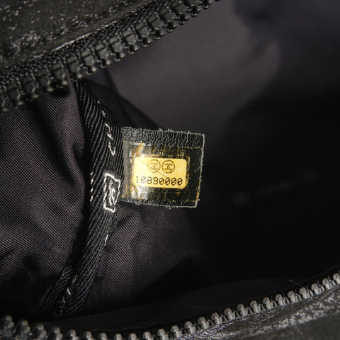 CHANEL Sport Line Nylon Chocobar Messenger Bag with Pocket, 10 Series, 2005-2006 Shoulder Bag black WS26862