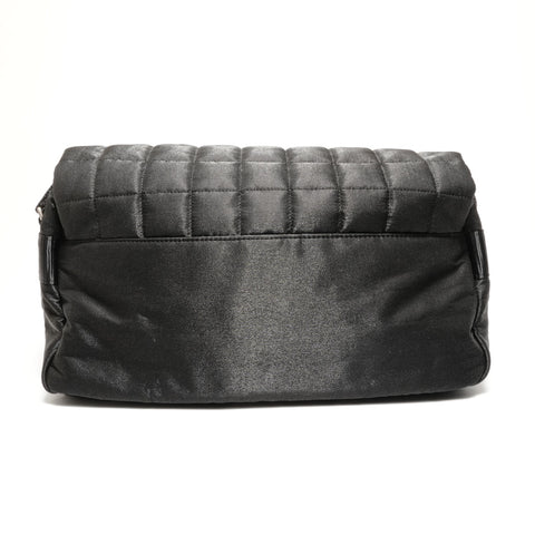 CHANEL Sport Line Nylon Chocobar Messenger Bag with Pocket, 10 Series, 2005-2006 Shoulder Bag black WS26862