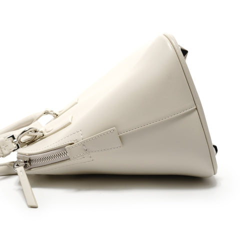 MAison Margiela Leather 5AC Medium Shoulder Bag white WS26863