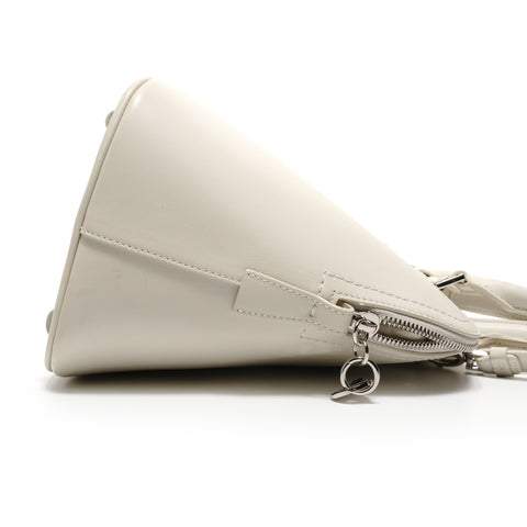 MAison Margiela Leather 5AC Medium Shoulder Bag white WS26863