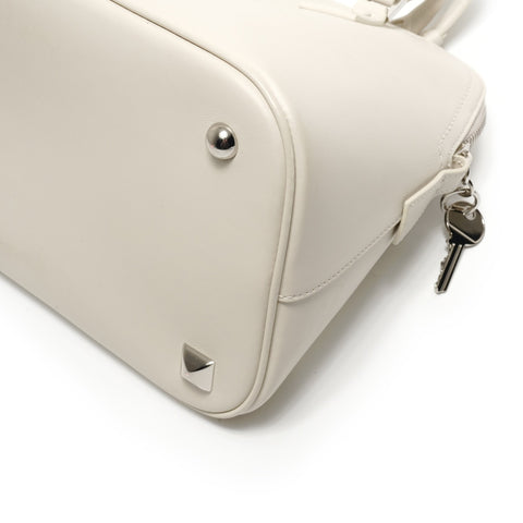 MAison Margiela Leather 5AC Medium Shoulder Bag white WS26863