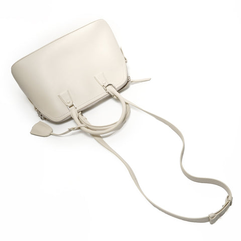 MAison Margiela Leather 5AC Medium Shoulder Bag white WS26863