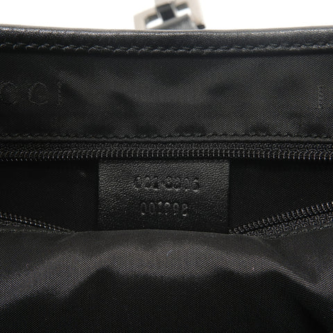 GUCCI Jackie Gathered Fabric One Belt Shoulder Bag black WS26864