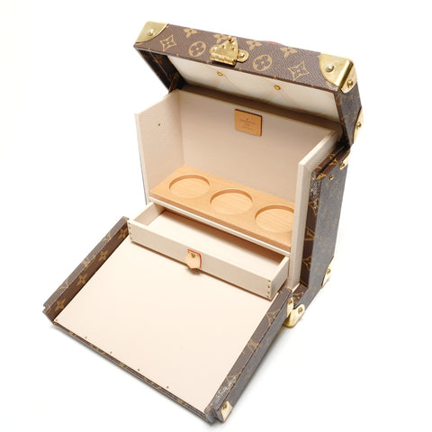 LOUIS VUITTON Fragrance Trunk M20031 Brown Trunk Boite Flaconnier Vanity Handbag Brown WS26865