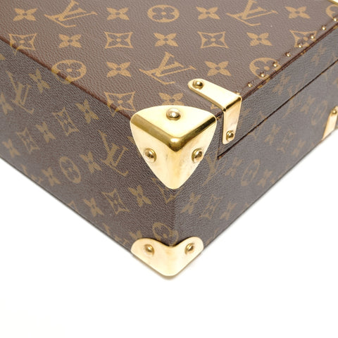 LOUIS VUITTON Fragrance Trunk M20031 Brown Trunk Boite Flaconnier Vanity Handbag Brown WS26865