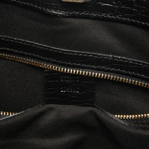 GUCCI Horsebit GG canvas Tote Bag black WS26866