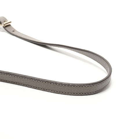 GUCCI Leather 2-way Interlocking G Shoulder Bag gray WS26867