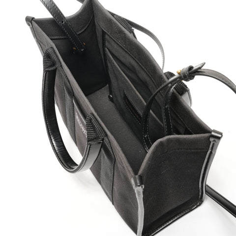 BALENCIAGA Hardware Tote Small Canvas 2-Way Shoulder Bag Tote Bag black WS26868