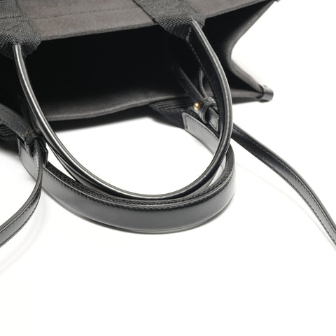 BALENCIAGA Hardware Tote Small Canvas 2-Way Shoulder Bag Tote Bag black WS26868