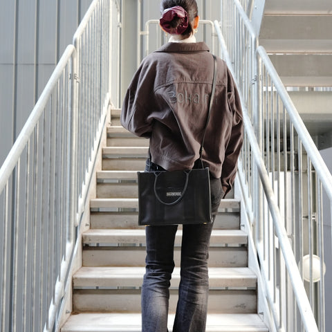 BALENCIAGA Hardware Tote Small Canvas 2-Way Shoulder Bag Tote Bag black WS26868