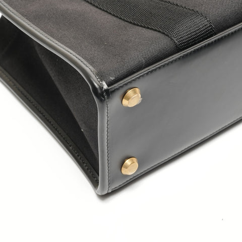 BALENCIAGA Hardware Tote Small Canvas 2-Way Shoulder Bag Tote Bag black WS26868