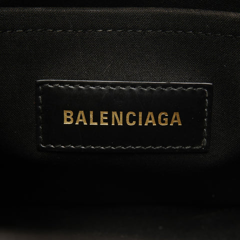 BALENCIAGA Hardware Tote Small Canvas 2-Way Shoulder Bag Tote Bag black WS26868