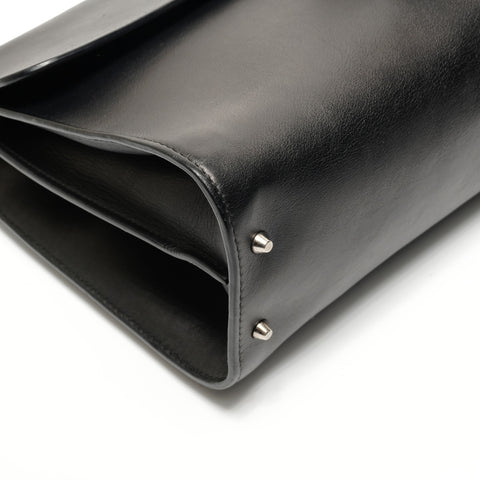 GUCCI Medium Interlocking GG Dollar Leather Shoulder Bag black WS26869