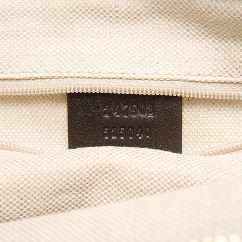 GUCCI GG Canvas Leather Sukey 2way Shoulder Bag Brown WS26871