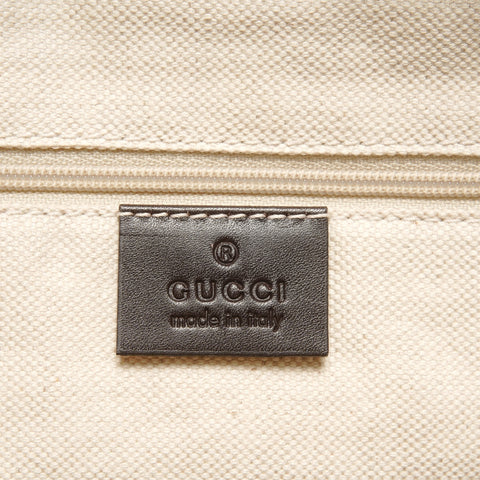 GUCCI GG Canvas Leather Sukey 2way Shoulder Bag Brown WS26871