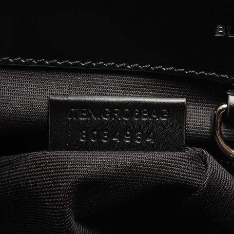 BURBERRY Leather Medium 8084984 Tote Bag black WS26872