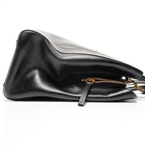 GUCCI Jackie 1961 Leather 2way Tote Bag black WS26873