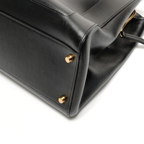 GUCCI Jackie 1961 Leather 2way Tote Bag black WS26873