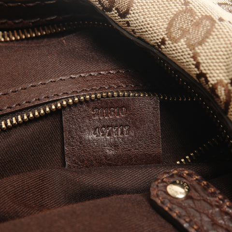 GUCCI GG canvas one belt Shoulder Bag Brown WS26874