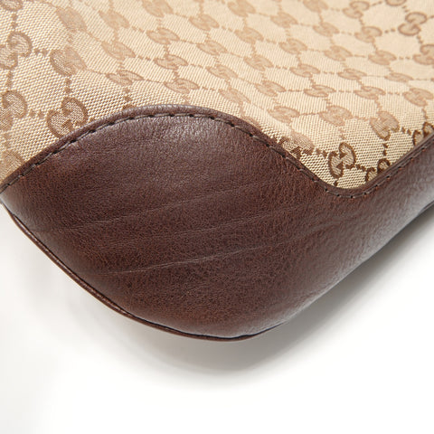 GUCCI GG canvas one belt Shoulder Bag Brown WS26874