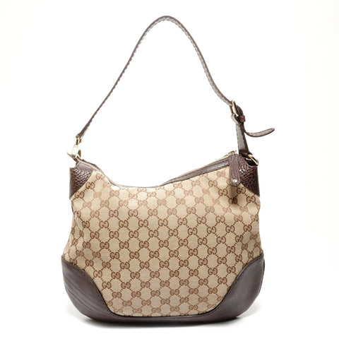 GUCCI GG canvas one belt Shoulder Bag Brown WS26874