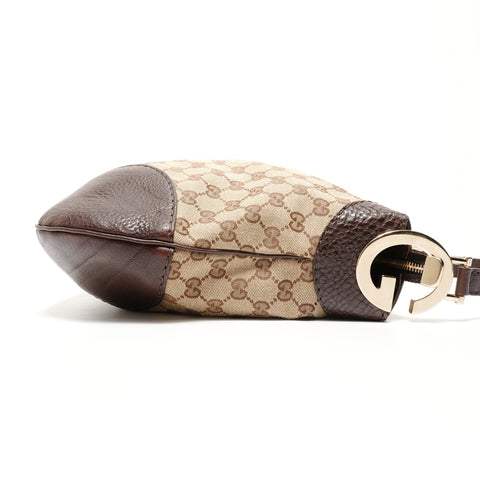 GUCCI GG canvas one belt Shoulder Bag Brown WS26874
