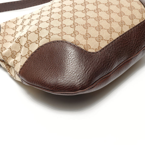 GUCCI GG canvas one belt Shoulder Bag Brown WS26874