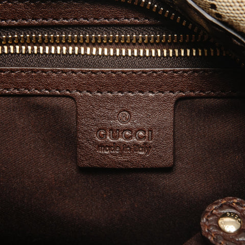 GUCCI GG canvas one belt Shoulder Bag Brown WS26874