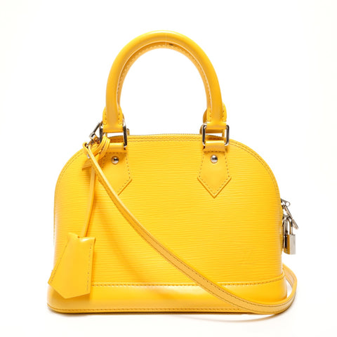 LOUIS VUITTON Epi Alma BB 2way 2012 Shoulder Bag yellow WS26877