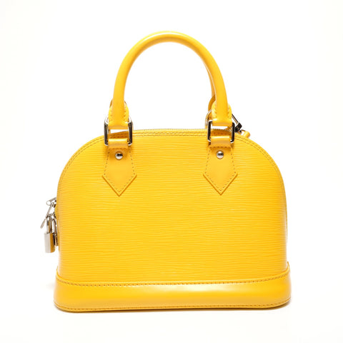 LOUIS VUITTON Epi Alma BB 2way 2012 Shoulder Bag yellow WS26877