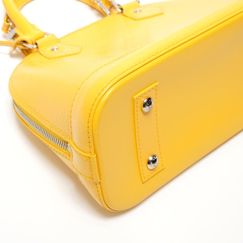 LOUIS VUITTON Epi Alma BB 2way 2012 Shoulder Bag yellow WS26877