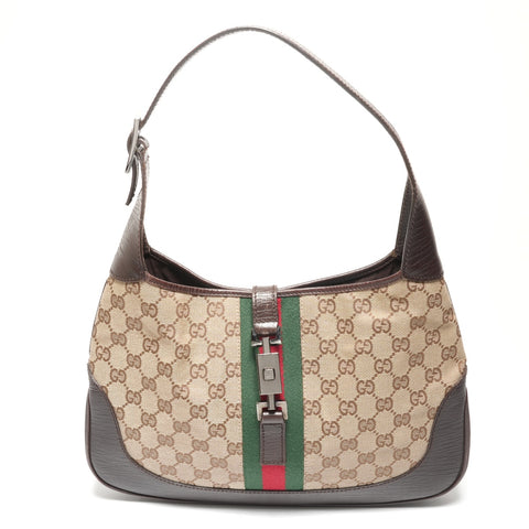 GUCCI Jackie 1961 Sherry Line One Shoulder Bag Shoulder Bag Brown WS26881