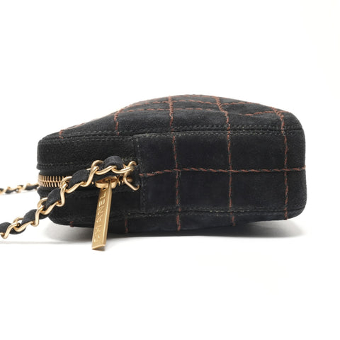 CHANEL Chanel No. 7 Chocolate Bar COCO Mark Chain Shoulder Shoulder Bag black WS26883