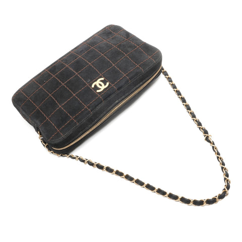 CHANEL Chanel No. 7 Chocolate Bar COCO Mark Chain Shoulder Shoulder Bag black WS26883
