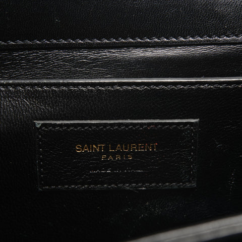 YVES SAINT LAURENT Kate Suede Medium Shoulder Bag black WS26884