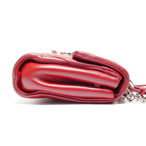 Miu Miu Miu Miu Matelass Shoulder Bag Shoulder Bag Red WS26888