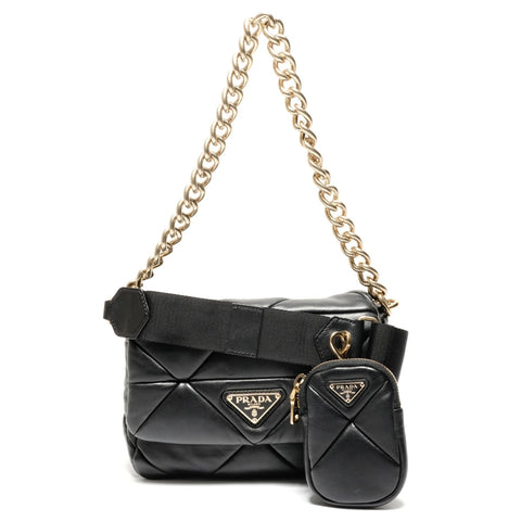 PRADA PRADA 2WAY Shoulder Bag Shoulder Bag black WS26889