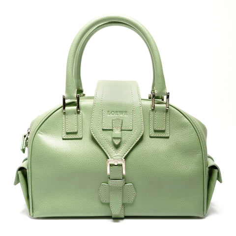 LOEWE Traveler Bowling Handbag green WS26890