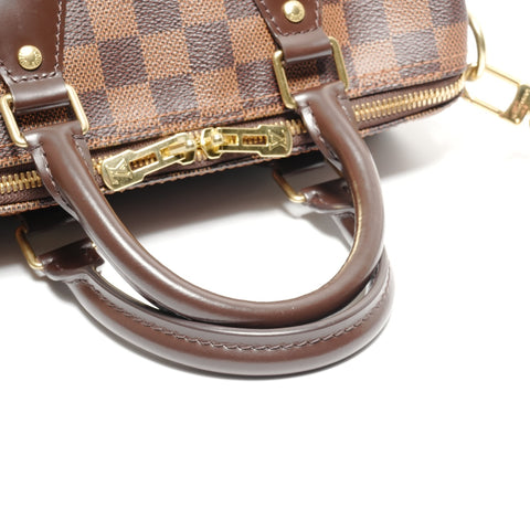 LOUIS VUITTON Damier Speedy Bandouliere 25 2way Handbag Brown WS26891