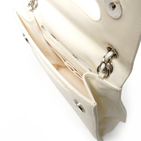 CHANEL 19th series 2014 logo ChainShoulder Shoulder Bag white WS26892
