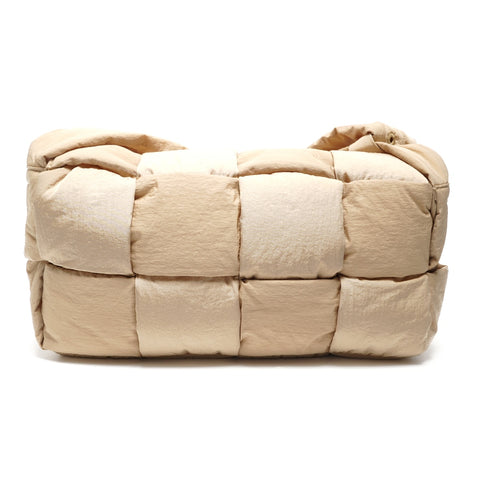 BOTTEGAVENETA Padded Tech Cassette Nylon Shoulder Bag beige WS26893
