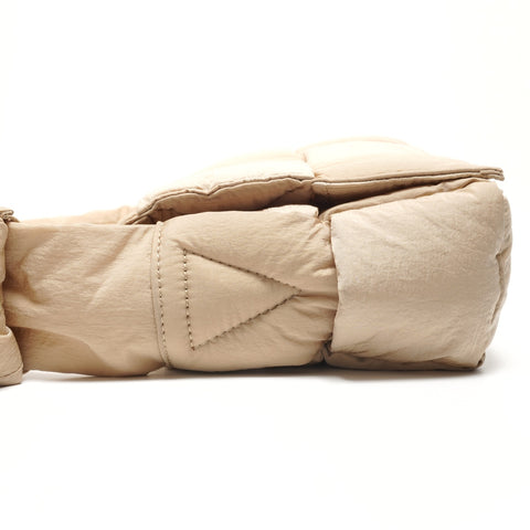BOTTEGAVENETA Padded Tech Cassette Nylon Shoulder Bag beige WS26893