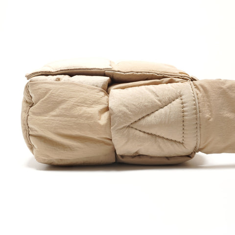 BOTTEGAVENETA Padded Tech Cassette Nylon Shoulder Bag beige WS26893