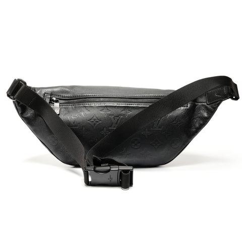 LOUIS VUITTON Monogram Shadow Discovery Bum Bag Waist bag black WS26895