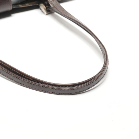 FENDI Canvas Mamma Zucca Shoulder Bag Brown WS26896