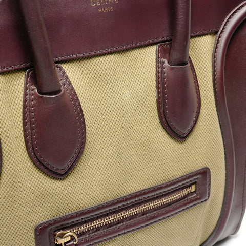 CELINE Luggage Brown x Green Tote Bag green WS26897