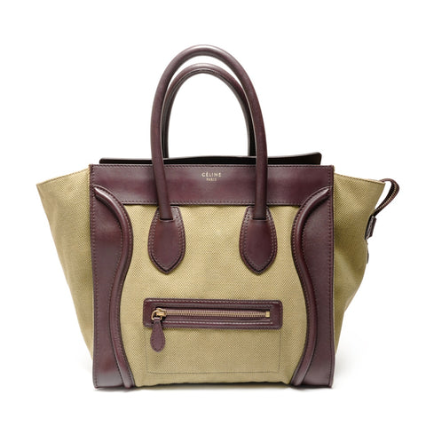 CELINE Luggage Brown x Green Tote Bag green WS26897