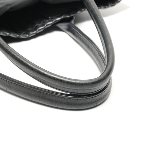 BOTTEGAVENETA INTRECCIATO Hippo PM Tote Bag black WS26898